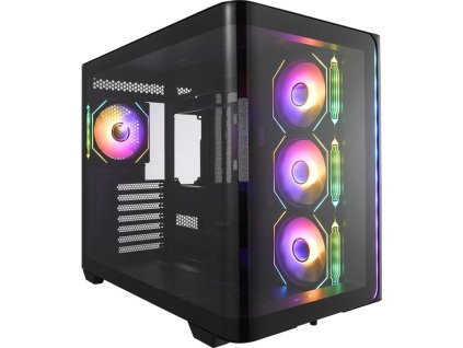 FSP M580-BP/Midi Tower/Transpar./Černá