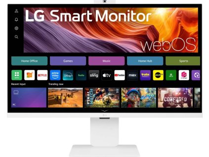 LG monitor 32U850SA-W 31,5" IPS 3840x2160/16:9/400cdm/5ms/USB-C/HDMI/BT/Wifi/webOS/zrcadlení/speaker/FHDkamera/výš.stav.