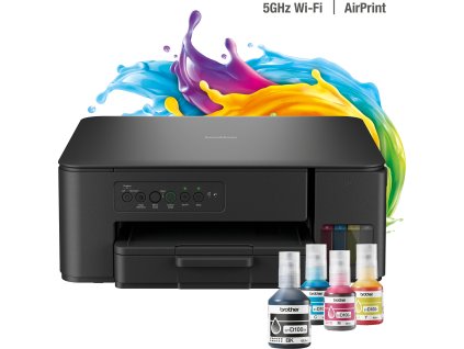 BROTHER inkoust DCP-T430W / A4/ 16ppm/ 128MB/ 2400x600/ copy+scan+print/ USB 2.0 / Wi-Fi/ Ink Tank systém