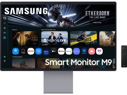 Samsung Smart Monitor/M90SF/32"/OLED/4K UHD/165Hz/0,03ms/Stříbrná/2R