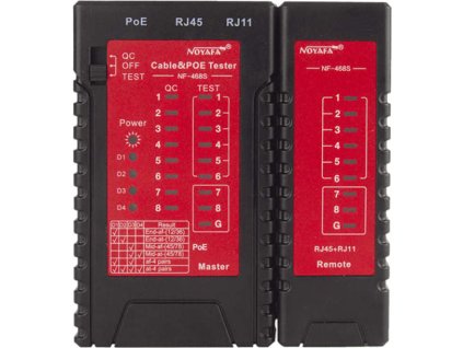 W-star Tester kabelů UTP WSNF468S test POE 802.3at UTP/STP RJ45 RJ11