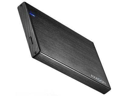 AXAGON hliníkový box pro 2,5" SATA SSD/HDD / EE25-XA6C / USB-C 3.2 Gen 1 / kabel 50cm