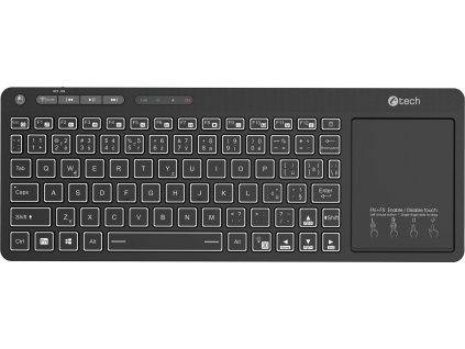 Klávesnice C-TECH WLTK-03, Dual, Touchpad