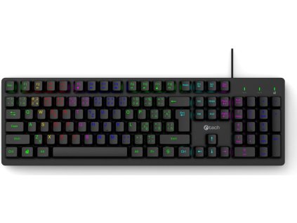 Herní klávesnice C-TECH Riven (GKB-16), RGB, USB