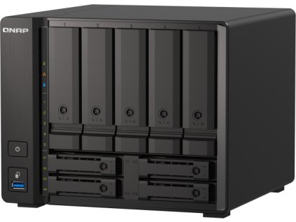 QNAP TS-h973AX-8G (Ryzen 2,2GHz, ZFS, 8GB RAM, 5x 3,5" + 4x 2,5" SATA/2x U.2, 2x 2,5GbE, 1x 10GbE)