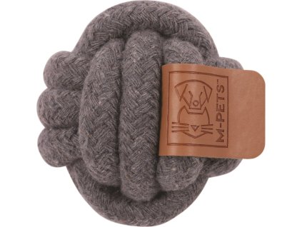 M-Pets Coto bavlněná hračka míč, šedý 6,5cm