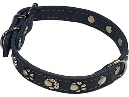 HUHUBAMBOO obojek s tlapkami 30cm, černý