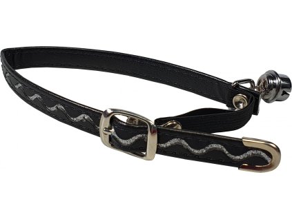 HUHUBAMBOO obojek CAT s vlnkou 1x32cm, černý