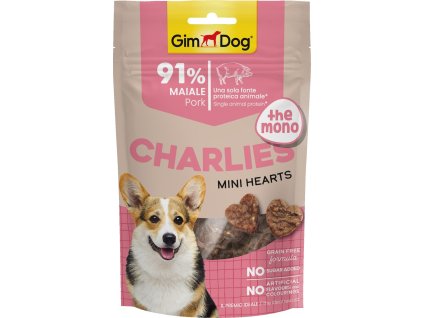 GIMDOG Charlies Mini Hearts vepřové 70g