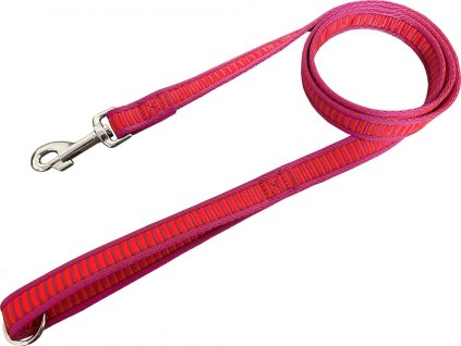 HUHUBAMBOO vodítko ŽEBŘÍK popruhové 150cm, fuchsie