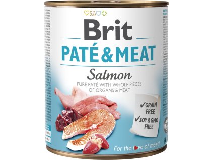 konzerva Brit Pate & Meat Salmon 800 g