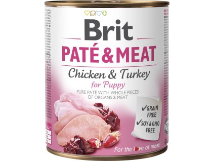 konzerva Brit Pate & Meat Puppy 800 g