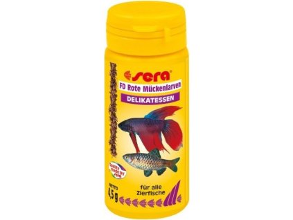 Sera červené komáří larvy FD Rote Mückenlarven (Red Bloodworms) 50ml Nature