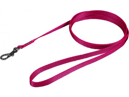 HUHUBAMBOO vodítko JEDNOBAREVNÉ popruhové 1x120cm, fuchsie