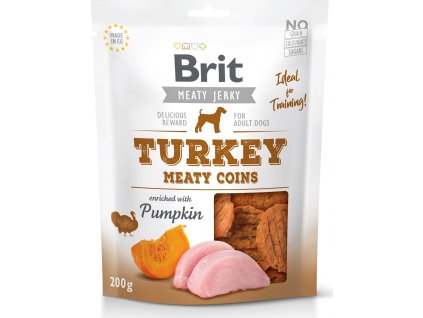 Brit Jerky Turkey Meaty Coins 200g