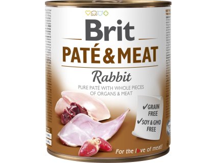 konzerva Brit Pate & Meat Rabbit 800 g
