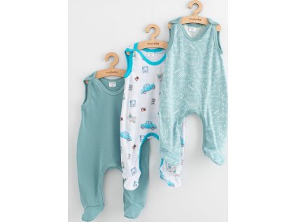 Kojenecké dupačky New Baby Classic II 3ks boy 56 (0-3m)