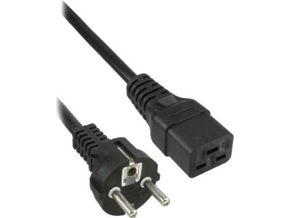 PremiumCord Kabel síťový k počítači 230V 16A 3m  IEC 320 C19 konektor