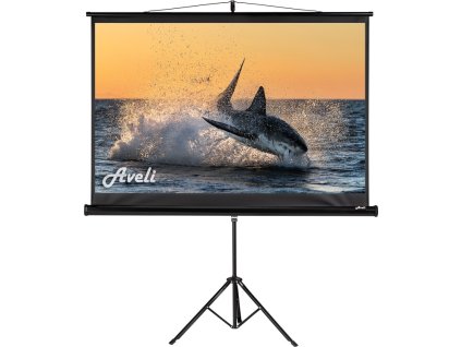 Projekční plátno AVELI stativ, 150x94cm (16:10) 70", černý tubus