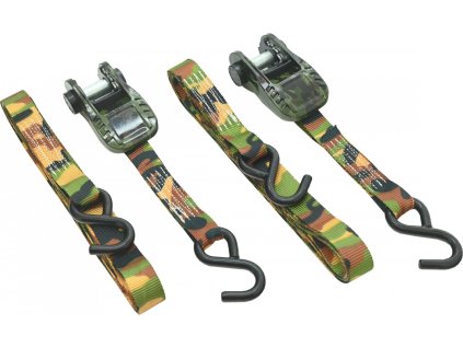 Popruh s ráčnou a háky 2ks 500daN 25mm x 5m KAMU