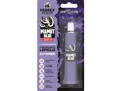 MAMUT GLUE Clear UV 25 ml tuba v blistru transparentní