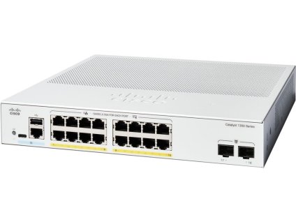 Cisco Catalyst 1300 switch 16-port GE, PoE, 2x1G SFP
