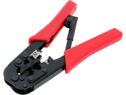 DATACOM Konektorovací kleště UNIVERZAL  8P+6P RD ráčna (RJ-45,12,11)