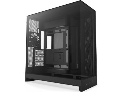 NZXT skříň H9 Flow dvoukomorová ATX / 3x140mm fan / 1x120mm / perforovaný top / proskl. bočnice, front / černá