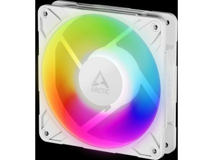 ARCTIC P12 Pro A-RGB (bílá) - 120mm A-RGB PWM ventilátor s rozdělovačem kabelů