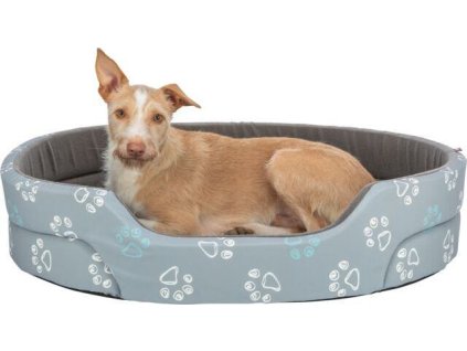 Pelech JIMMY Basic Edition, oválný, bavlna/fleece, světlešedá/tmavěšedá