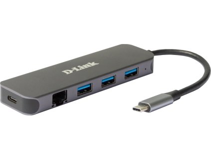 D-Link 5-in-1 USB-C Hub with Gigabit Ethernet/Power Delivery
