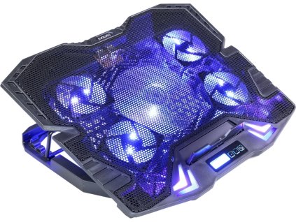 EVOLVEO Ania 5, chladicí podstavec pro notebook, modré podsvícení