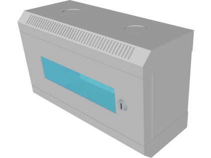 10" rack jednodílný 4U/140 DATACOM Šedý Skl.dv.