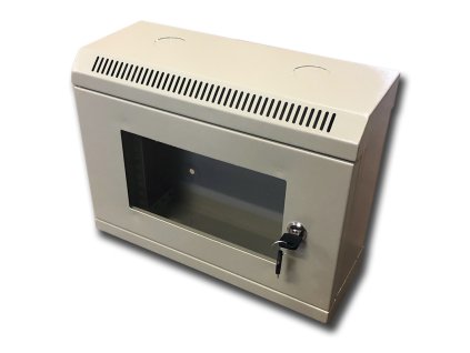 10" rack jednodílný 6U/140 DATACOM Šedý Skl.dv.