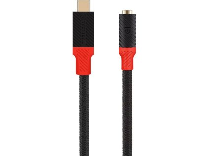 Tactical Pin4Fun Adapter USB-C/Jack 3,5mm 0,1m Black/Red
