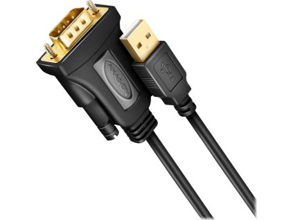 AXAGON aktivní převodník z USB-A (2.0) na RS-232 / ADS-1PQN / Čip FTDI / 1,5m