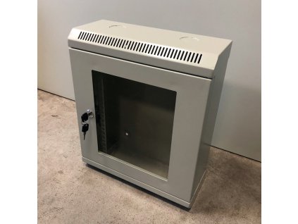 10" rack jednodílný 9U/140 DATACOM Šedý Skl. dv.