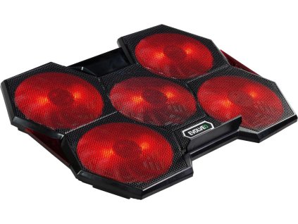 EVOLVEO Ania 14, chladicí podstavec pro notebook, červené podsvícení