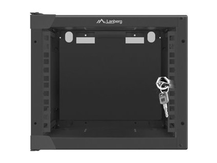 Nástěnný rack 10'' 4U 280x310mm černý flat pack