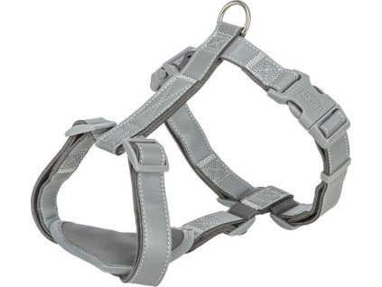 Reflexní H-postroj PREMIUM Reflect, grafit