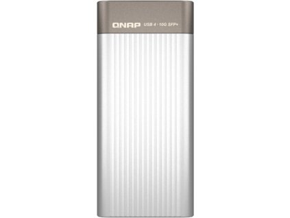 QNAP QNA-UC10G1SF- adaptér USB-C 4 (podpora Thunderbolt 3 a 4) na 10GbE SFP+ (pasivní chlazení)
