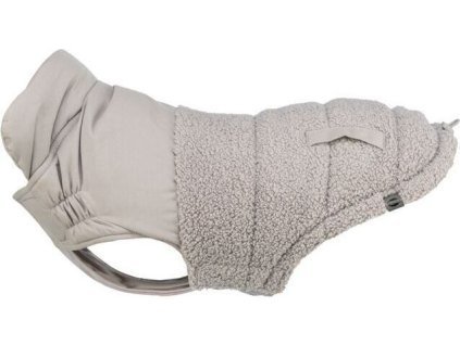 Zimní vesta AJOU s kožíškem, šedá