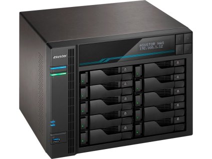 Asustor NAS AS6510T / 10x 2,5"/3,5" SATA III, 2x M.2/ Intel ATOM C3538 2.1 GHz/ 8GB/ 2x 10 GbE + 2x 2.5 GbE/ 2x USB 3.2