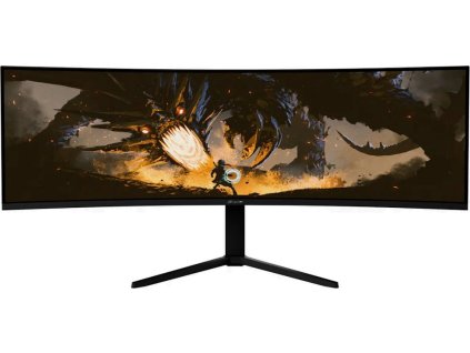 AROZZI NOVA herní monitor 49" 49TUW165 Black/ LED/ 5120x1440/ 165Hz/ VA/ 3000:1/ 1ms/ 2xHDMI/ DP/ USB-C/ černý