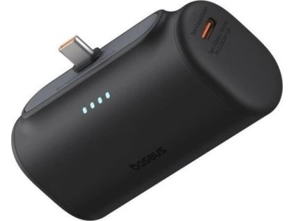 Baseus Compact 20W Fast Charge USB-C Powerbanka 5000mAh Cluster Black