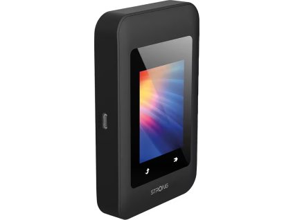 STRONG 4G+ MIFI 900D/ data 300Mbps/ Wi-Fi 1200Mbps/ baterie 2500mAh/ WPA3/ nano SIM/ USB-C/ s displejem/ černý