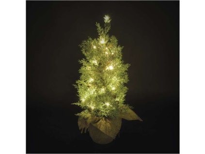 LED svítící stromek, 50 cm, venkovní i vnitřní, teplá bílá, časovač