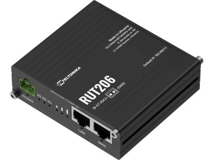 Teltonika RUT206 průmyslový router, 4G, Dual SIM, RS232/RS485, WiFi 4, PoE