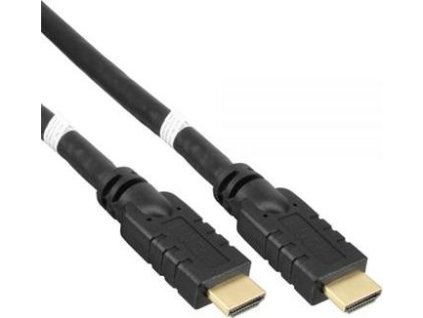 PremiumCord HDMI 4K/60Hz, ethernet, se zesilovače, 3x stíněná, 25m
