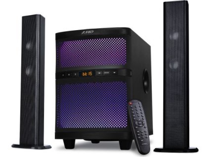 FENDA F&D repro T-200X/ 2.1/ 70W/ černé/ BT4.0/ FM rádio/ USB přehrávání/ dálkové ovládání